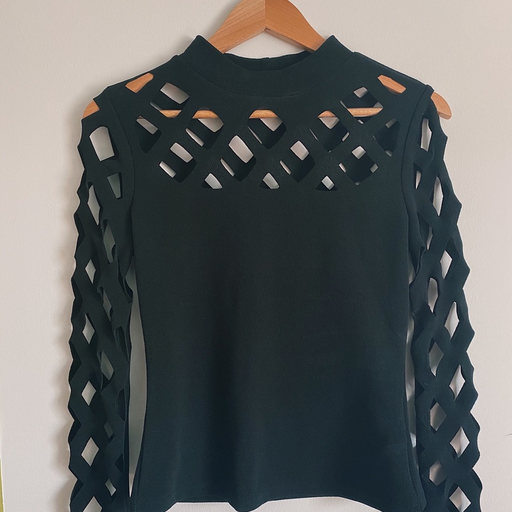 Black Long Sleeve Cut our Sleeves